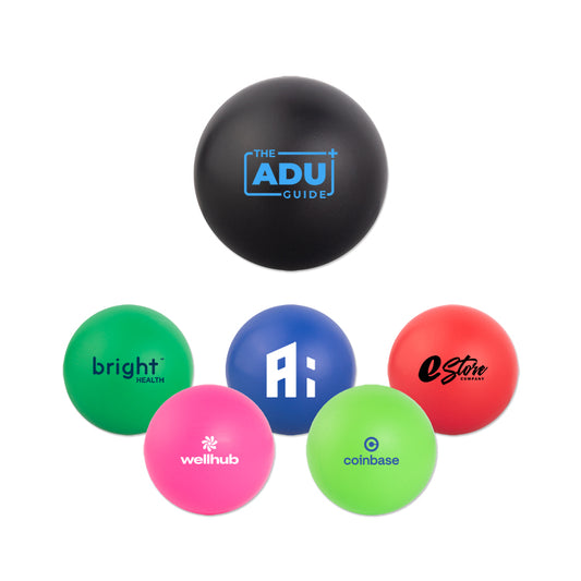 Black Round Stress Ball