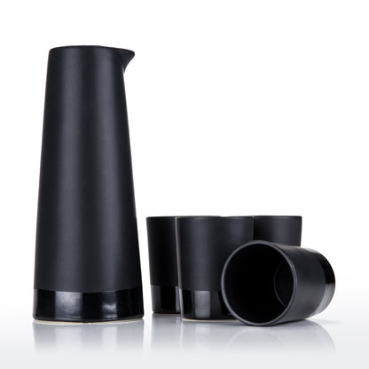 Viski® 5-Piece Stoneware Sake Set