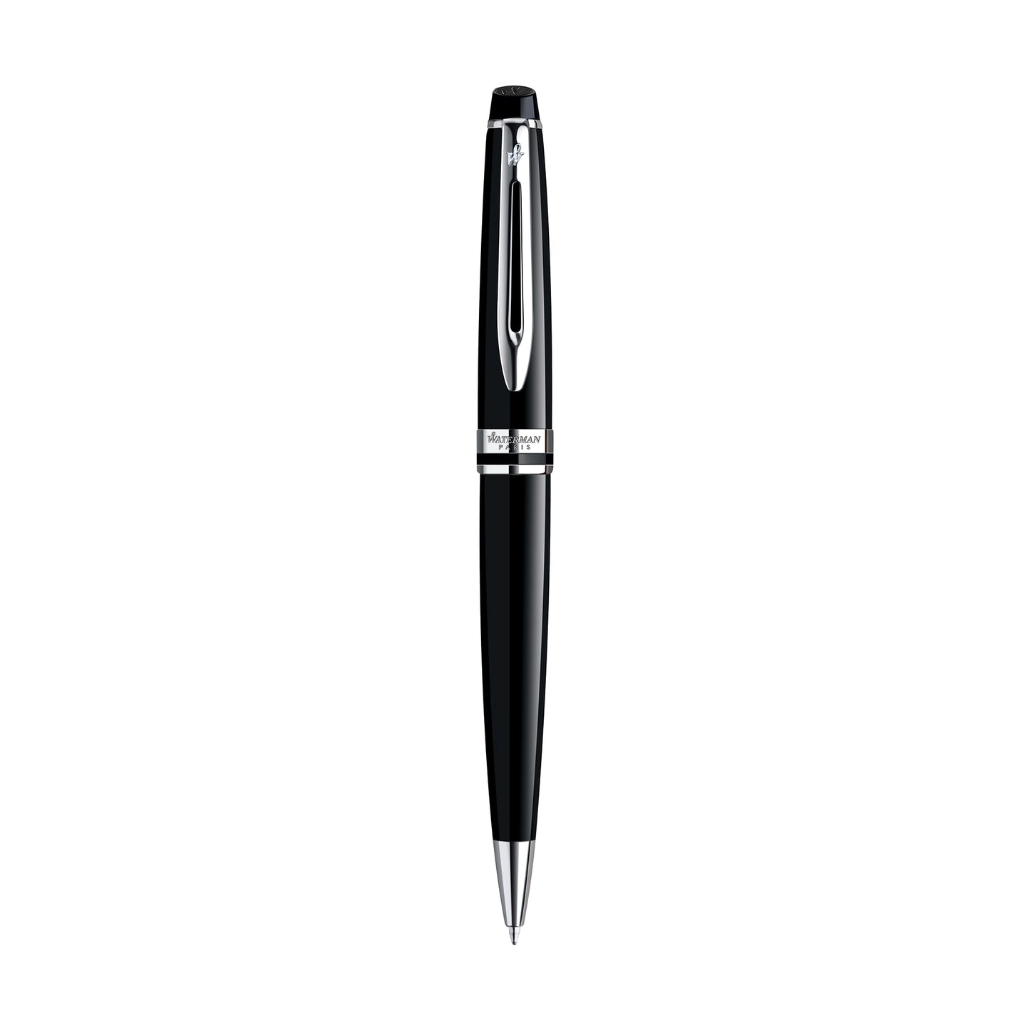 Black - Silver Trim Waterman Expert Ballpoint