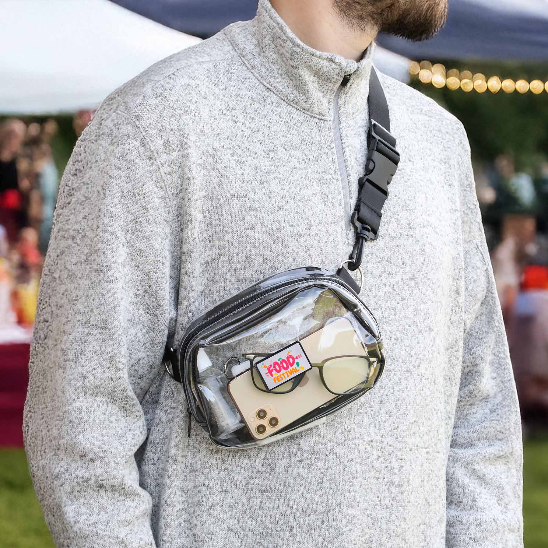 Clear Crossbody Sports Pack