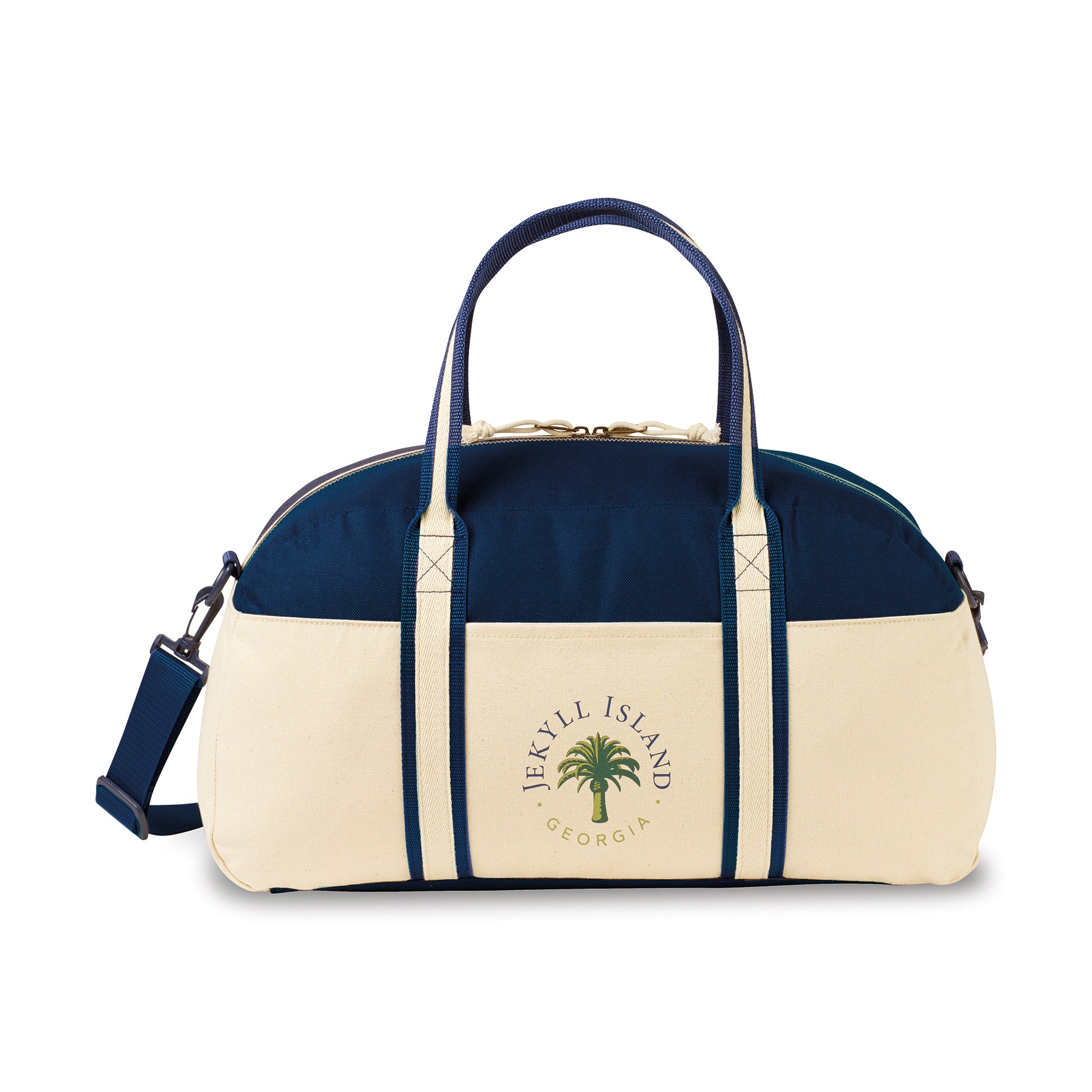 Navy Nantucket Cotton Weekender Bag