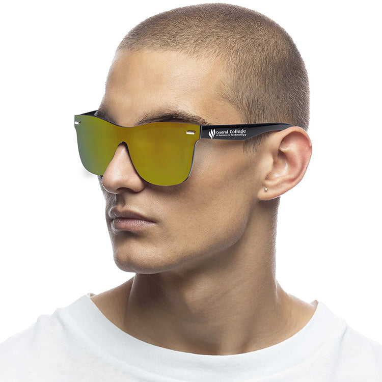 "DEL MAR TIDE" Rimless Reflective Sunglasses