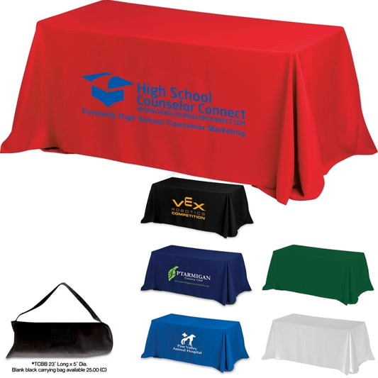 "Zenyatta OS Eight" 4-Sided Throw Style Table Covers All Over Full Color Dye Sublimation Imprint - F