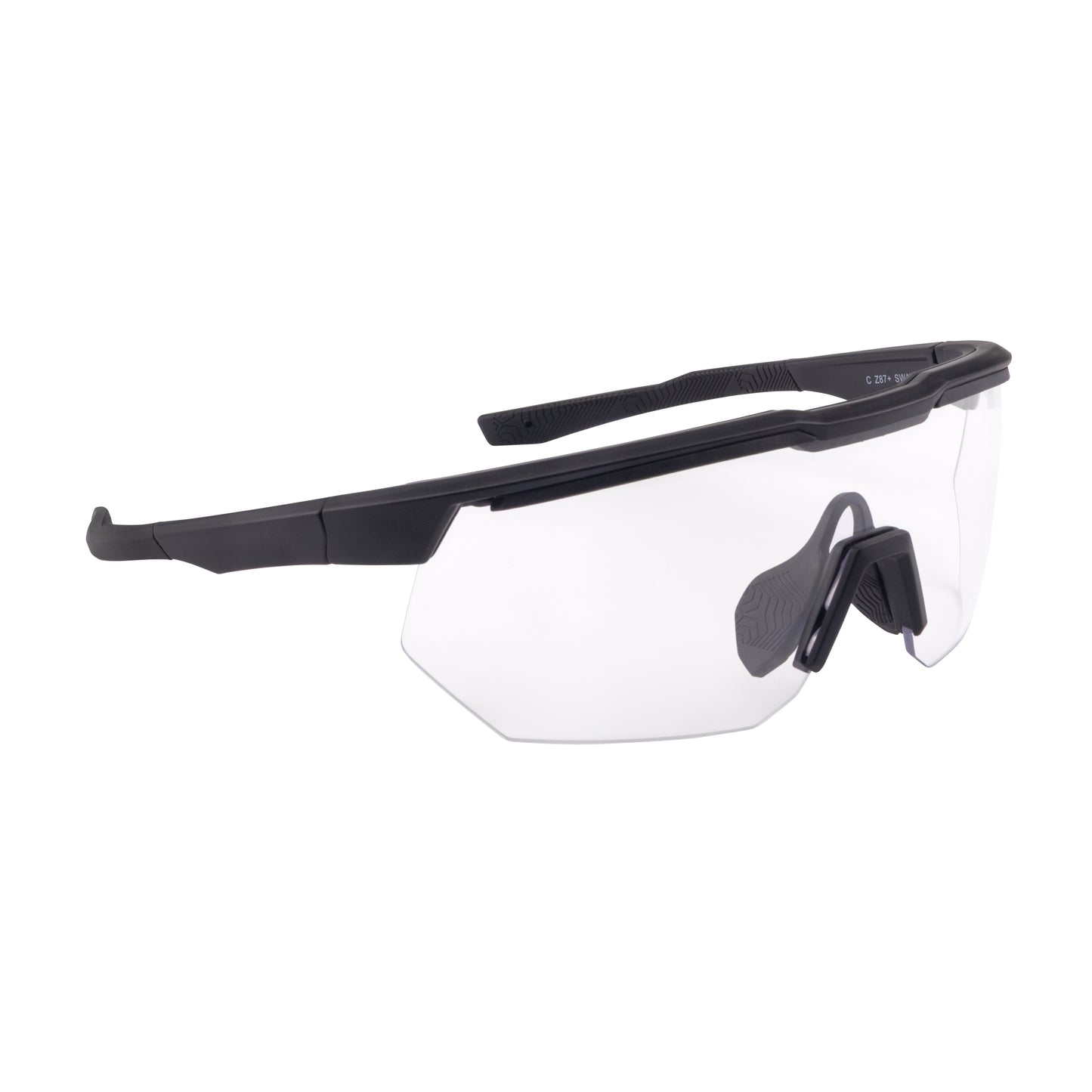 SWAZE™ Safety Eyewear - Matte Black Frame - Clear Lens