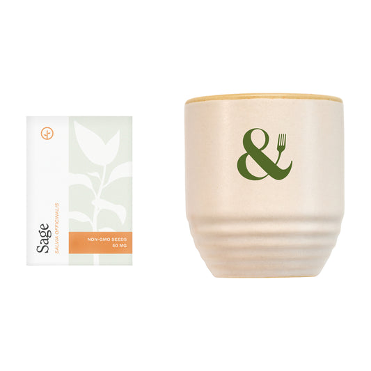 Golden Moments/Sage Modern Sprout® Garden Vibes Candle/Planter