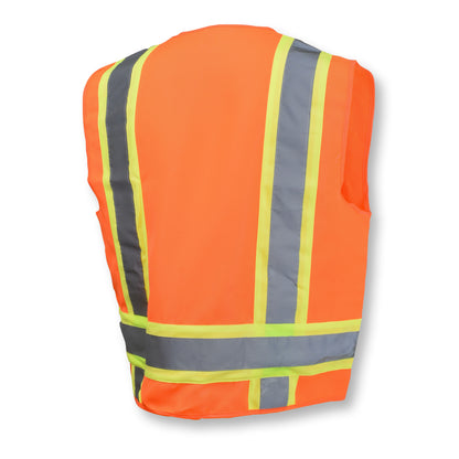 SV62 Type R Class 2 Surveyor Heavy Duty Solid Twill Safety Vest - Green - Size 2X