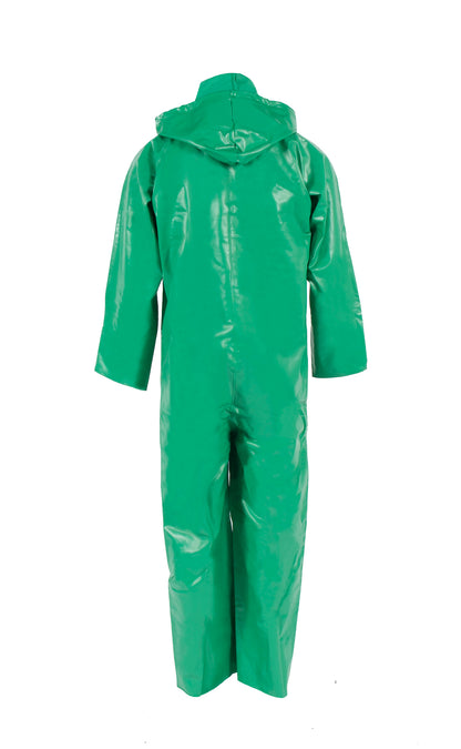 96ACA Chem Shield Coverall with Hood - Green - Size 2X