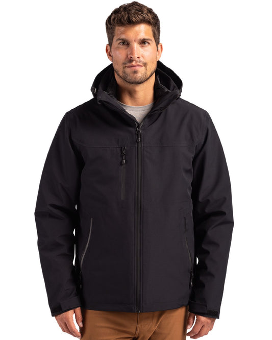 Black Clique Cornice 3-in-1 Eco Waterproof Parka + Inner Layer Full Zip Mens Jacket System  - S
