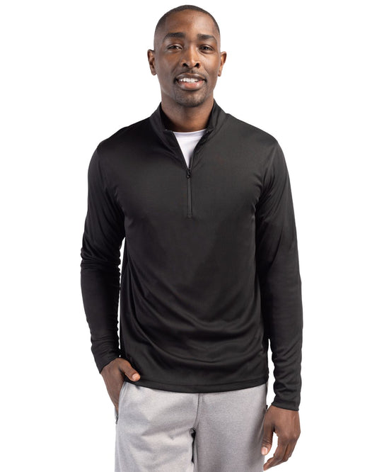 Black Clique Spin Eco Performance Half Zip Mens Pullover  - S