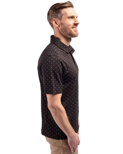Cutter & Buck Virtue Eco Pique Tile Print Recycled Mens Polo