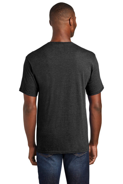 Black Hthr Port & Company Fan Favorite Blend Tee. PC455