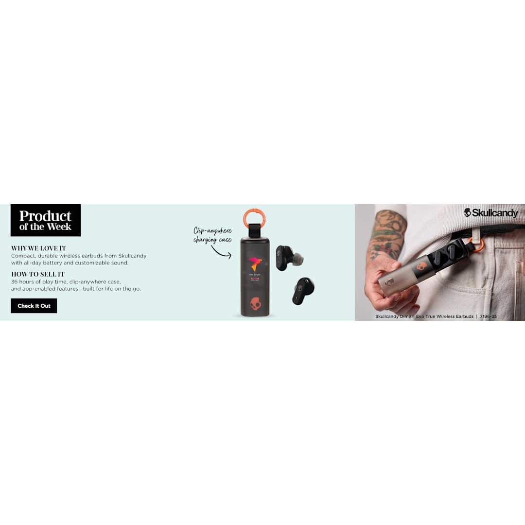 Black Skullcandy Dime Evo True Wireless Earbuds