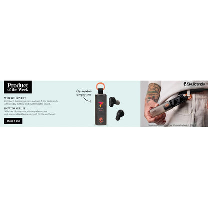 Black Skullcandy Dime Evo True Wireless Earbuds