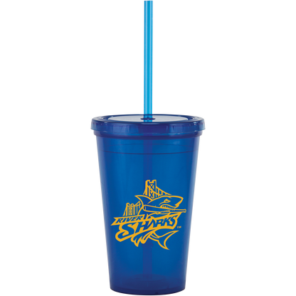 16 Oz Bolero Tumbler With Straw
