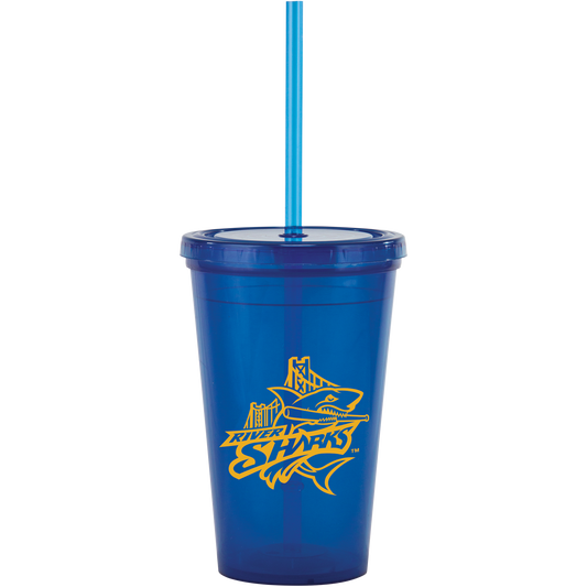 16 Oz Bolero Tumbler With Straw