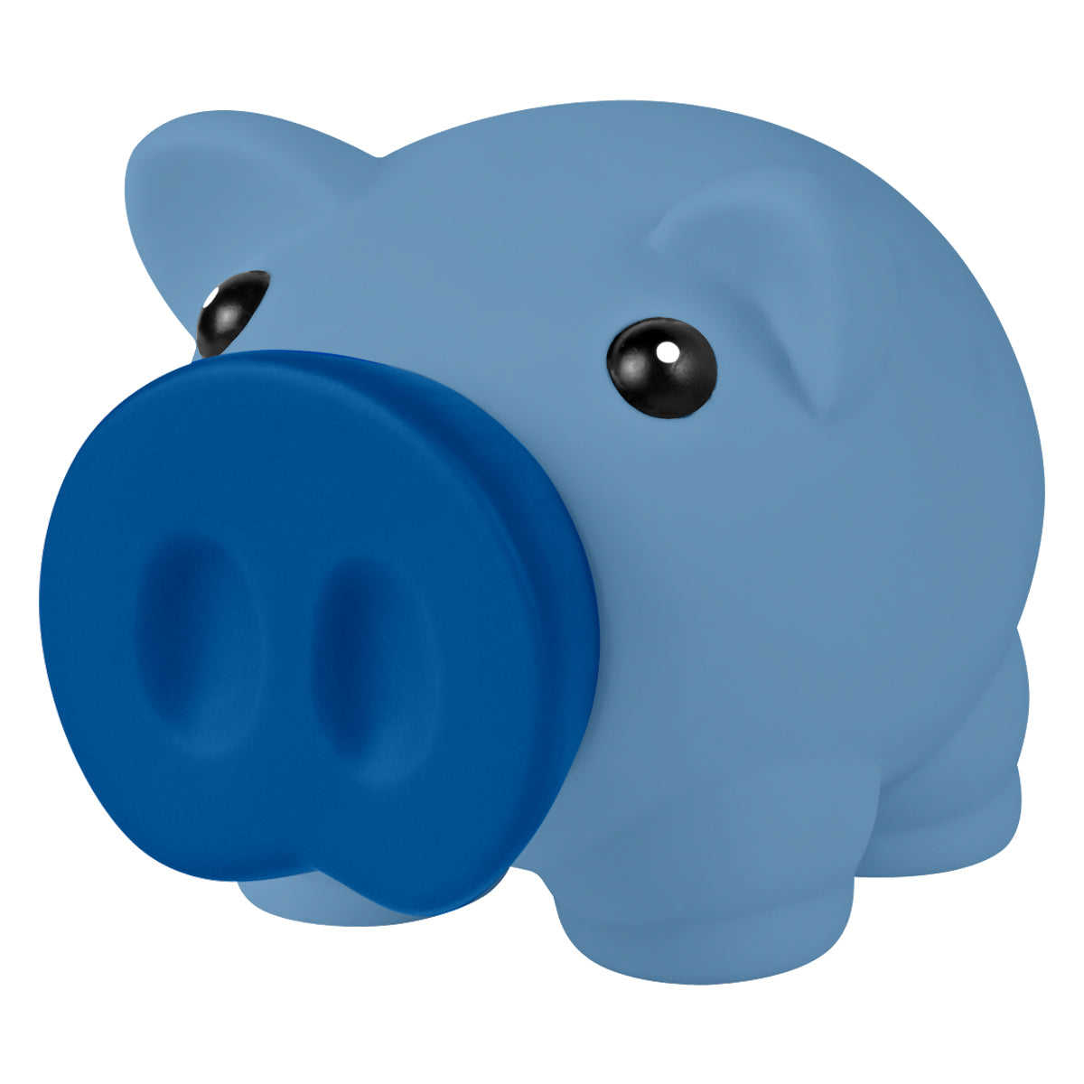BLUE Mini Prosperous Piggy Bank plain grouped