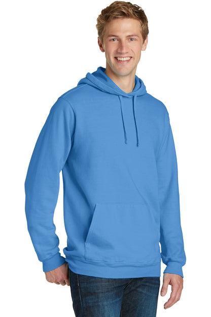 Blue Moon Port & Company Beach Wash Garment-Dyed Pullover Hooded Sweatshirt. PC098H