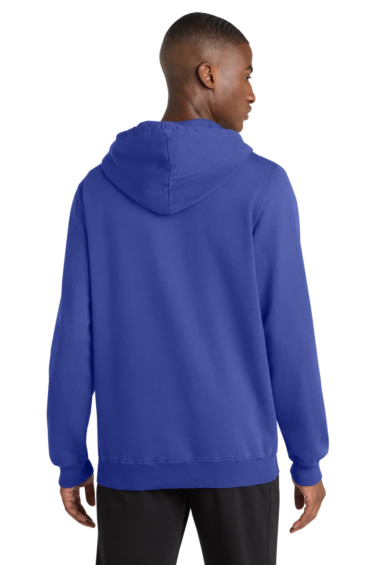 BlueIris Port & Company Beach Wash Garment-Dyed Pullover Hooded Sweatshirt. PC098H