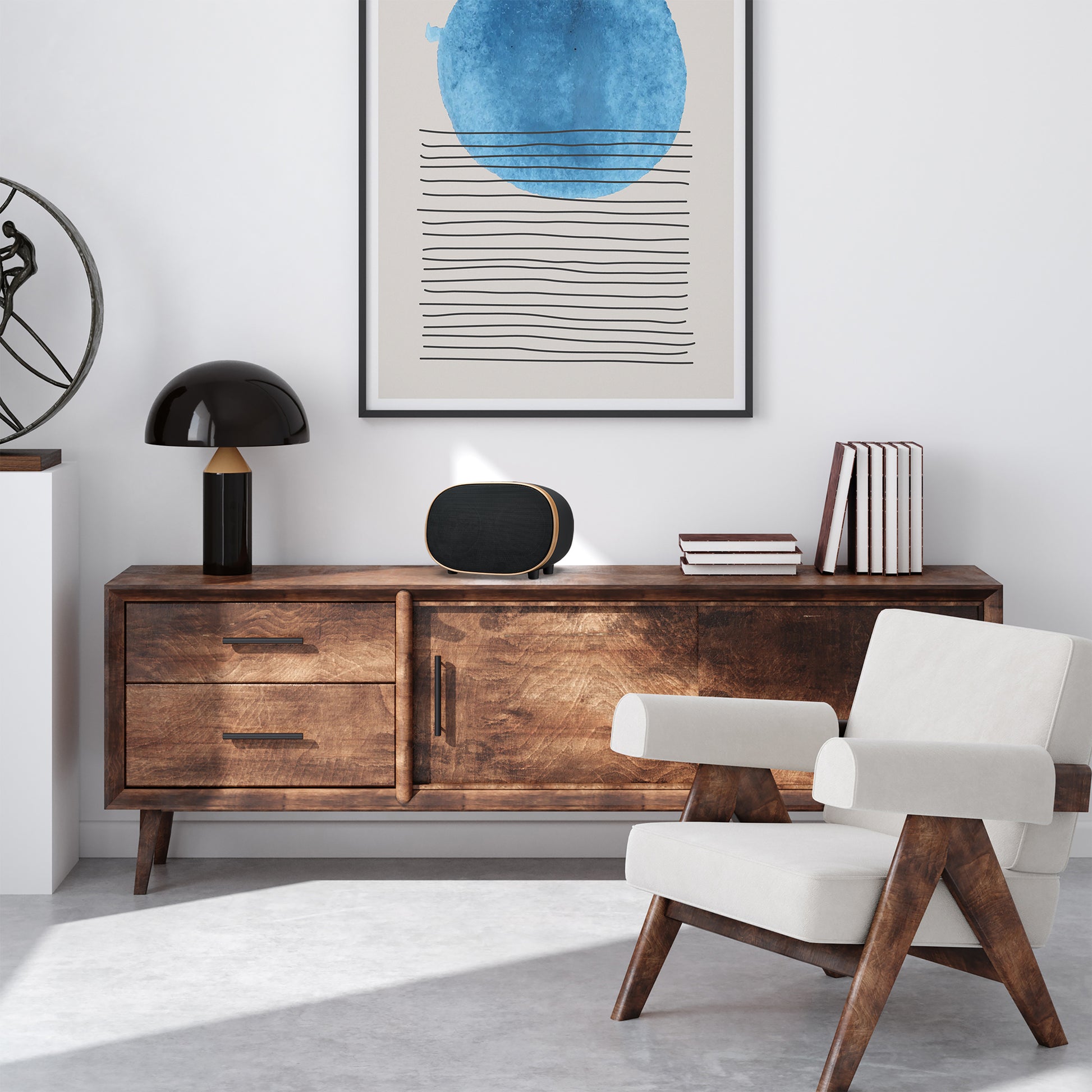 Black iLive™ Retro Wireless Bluetooth Speaker