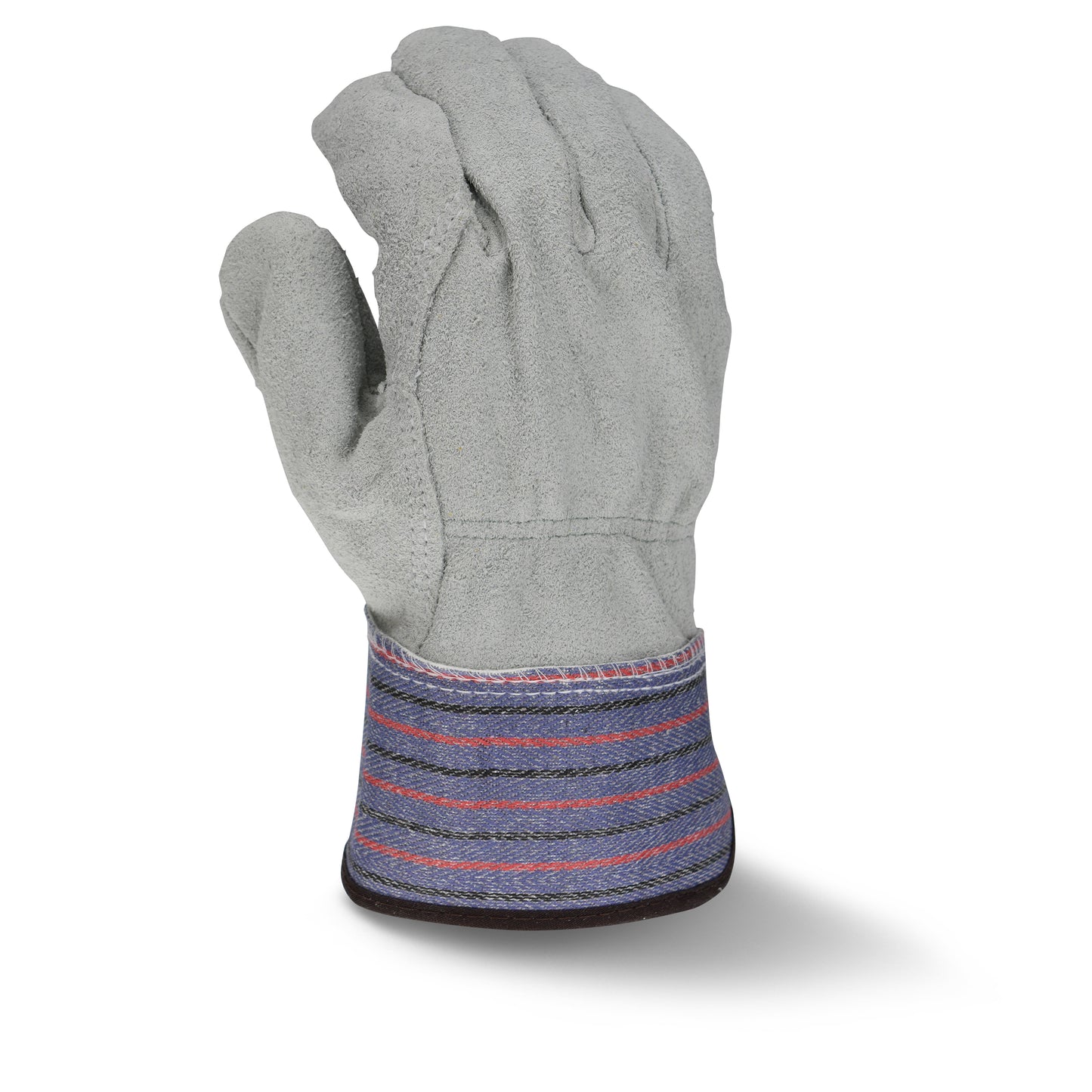 RWG3206 Full Regular Shoulder Gray Split Cowhide Leather Palm Glove - Size L