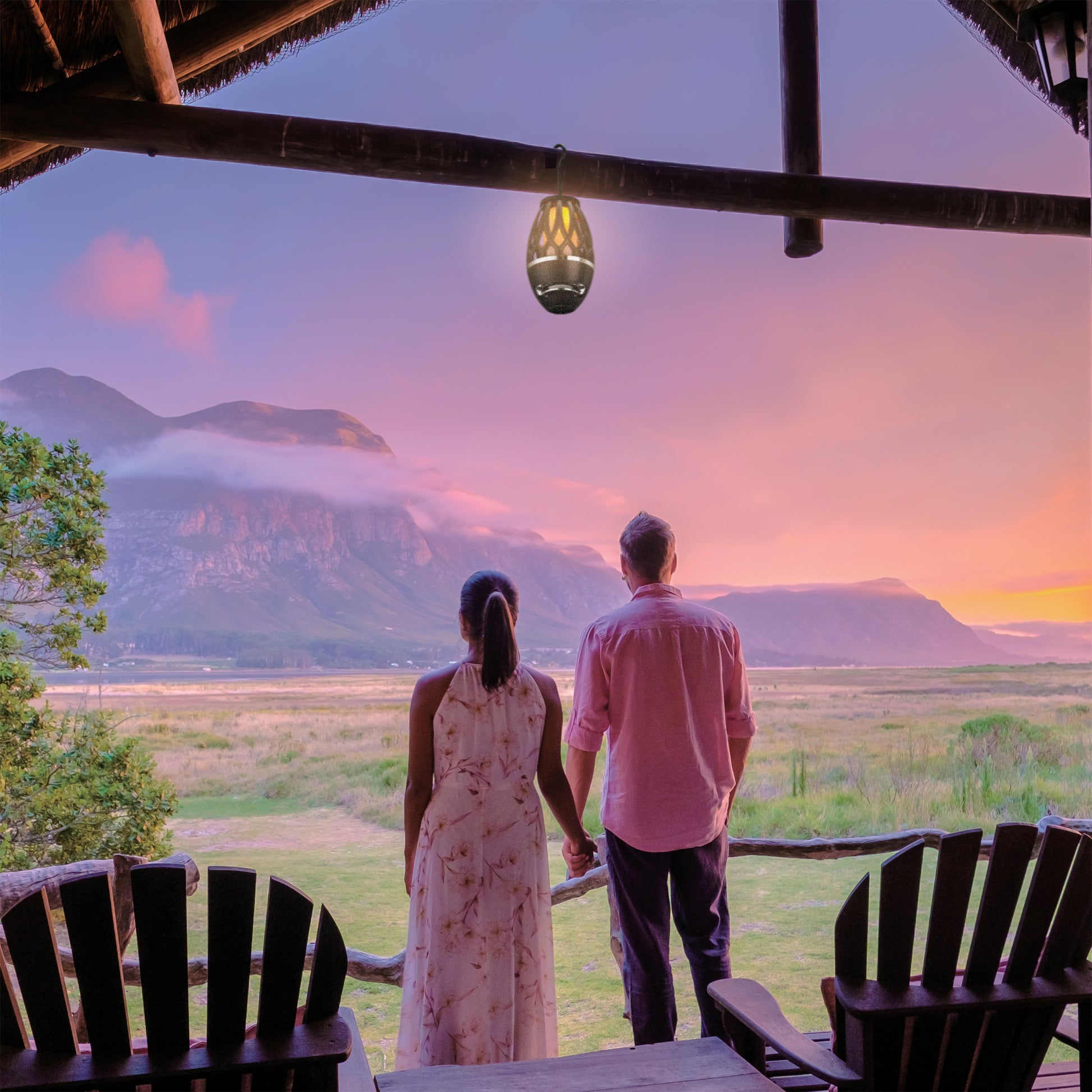 Black iLive™ Tiki & Bluetooth Speakers with LED Flame