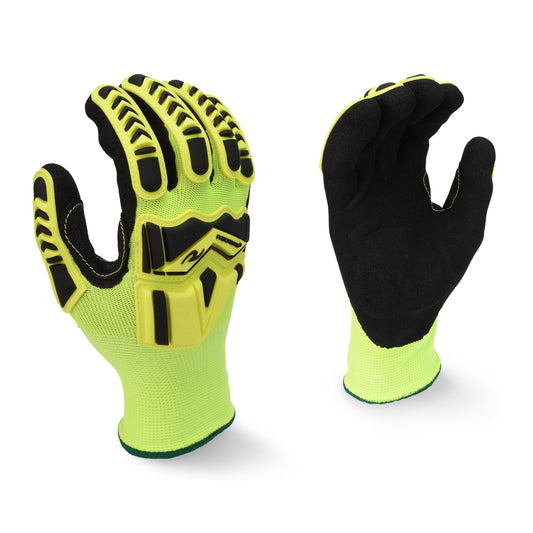 RWG23 High Visibility Work Glove with TPR and Padded Palm - Size 2X