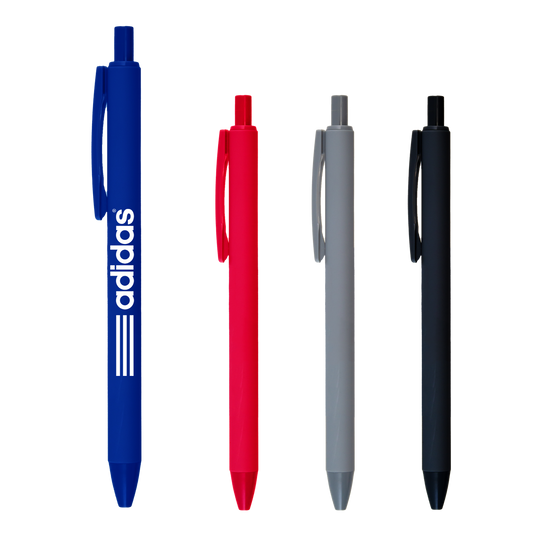 Black Bolt Soft Touch Retractable Ballpoint Pen