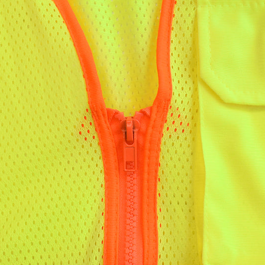 SV2725 Type R Class 3 Self Extinguishing Multipurpose Mesh Surveyor Vest - Green - Size 2X