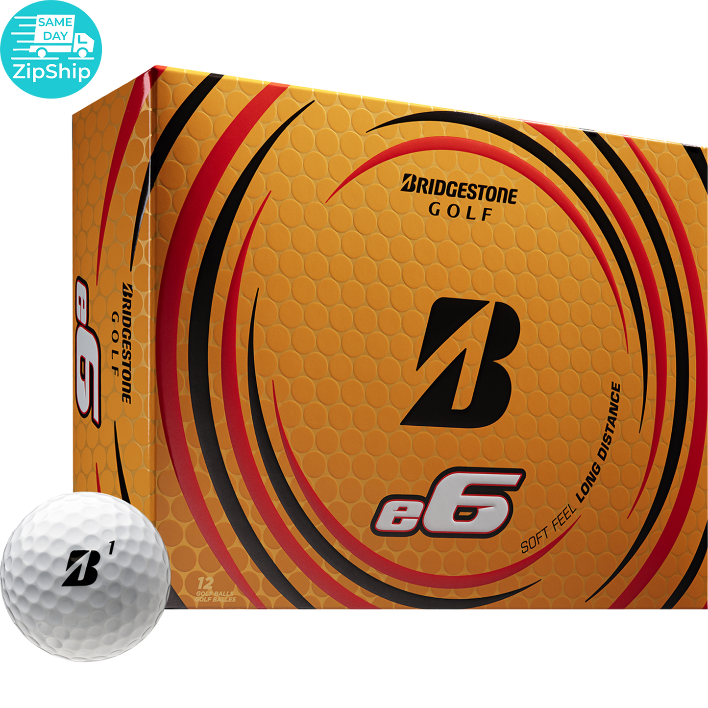 White Bridgestone E6 Golf Ball