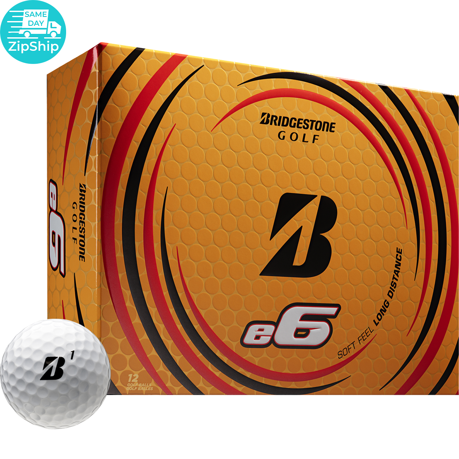 White Bridgestone E6 Golf Ball