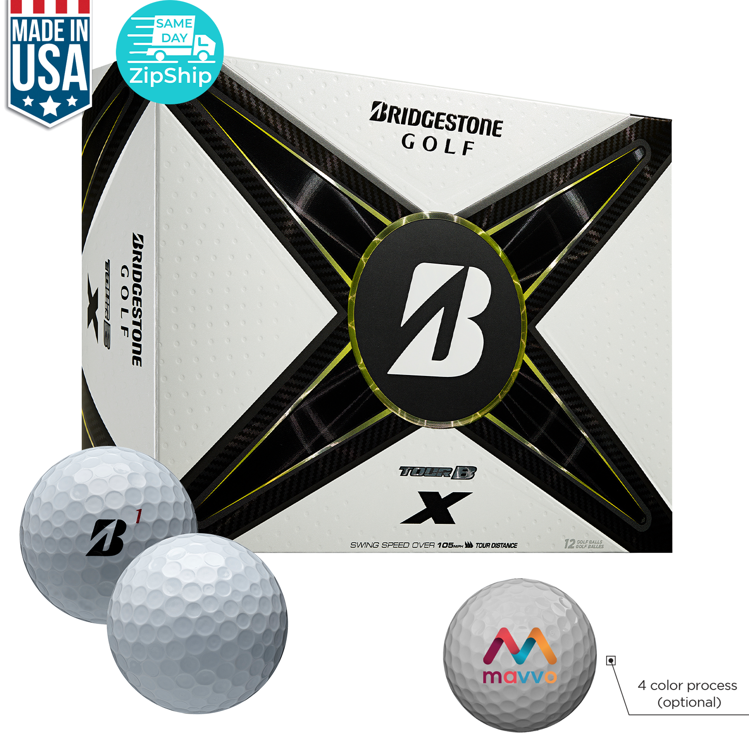 White Bridgestone Tour Bx