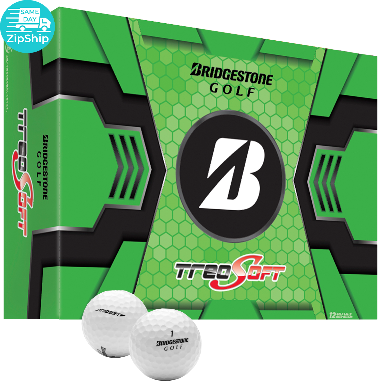 White Bridgestone Treo Soft Golf Ball