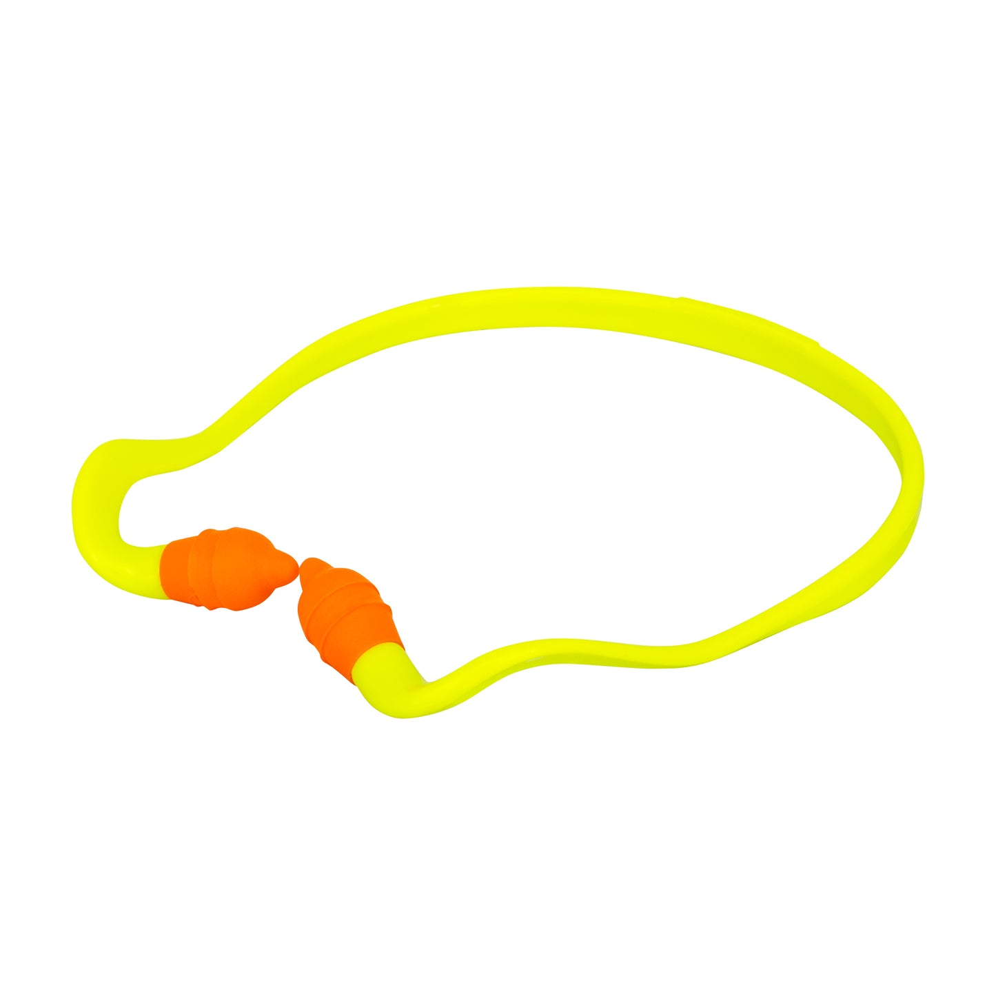 Rad-Band™ 2 Banded Earplugs - Yellow Band / Orange Pods
