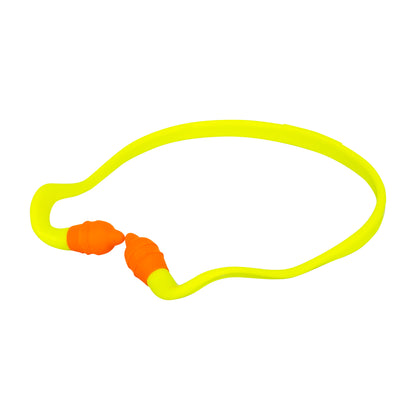 Rad-Band™ 2 Banded Earplugs - Yellow Band / Orange Pods