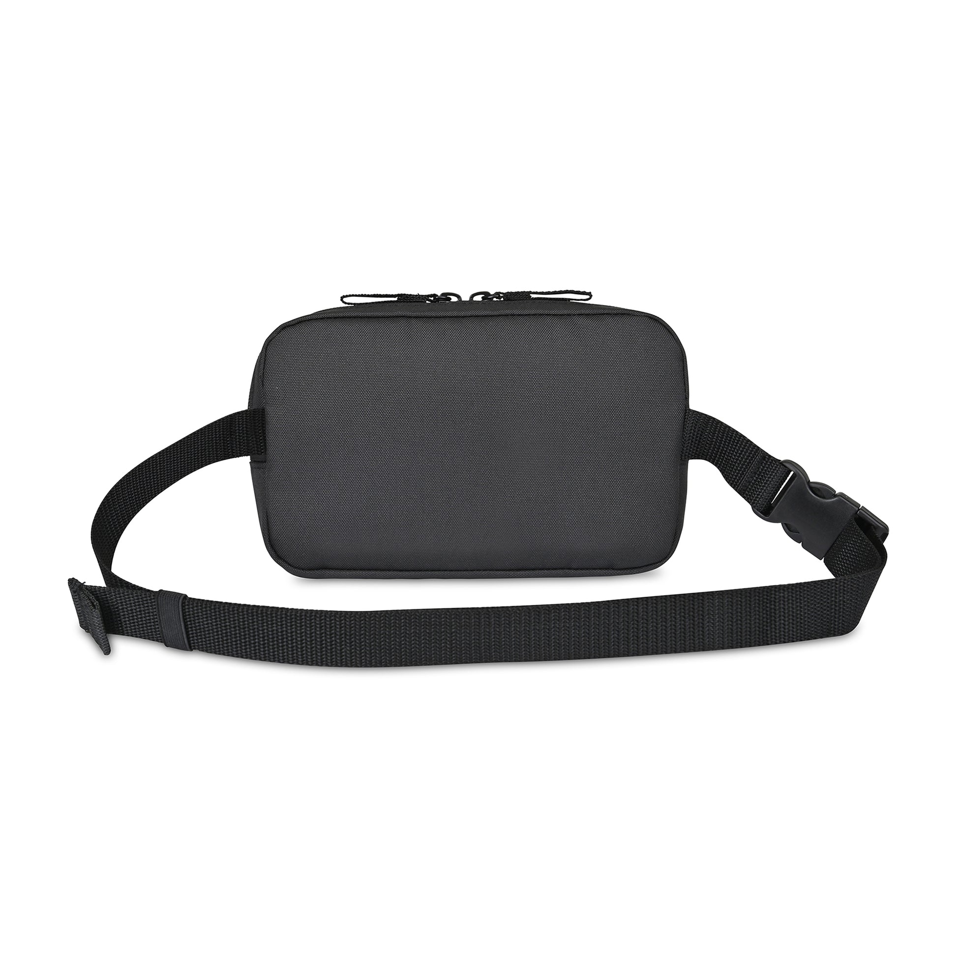 Black Repeat Recycled Poly Waist Pack