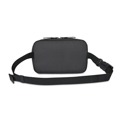Black Repeat Recycled Poly Waist Pack