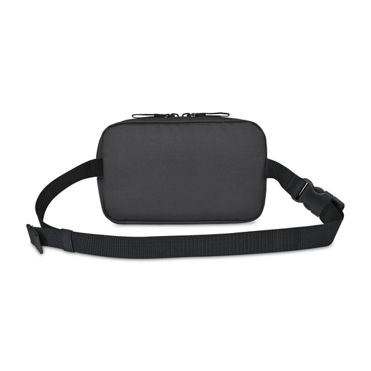 Black Repeat Recycled Poly Waist Pack