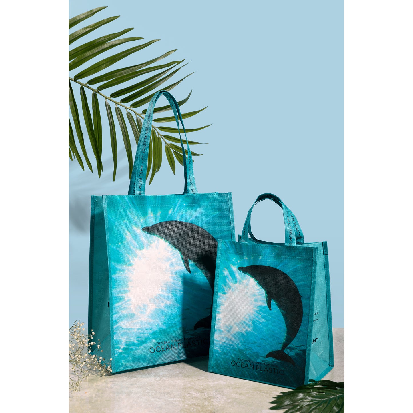 Seafoam Out of the Ocean® Reusable Large Shopper