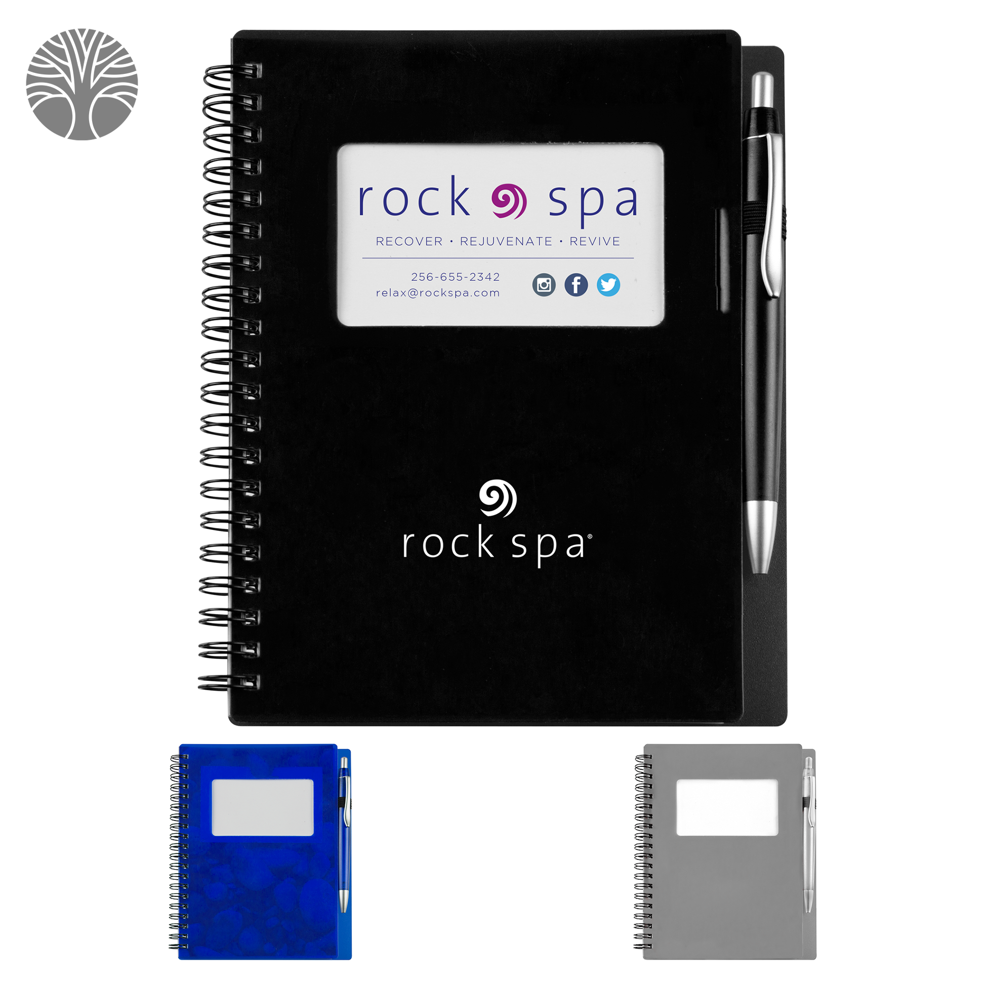 Black Business Card Stone Paper Notebook