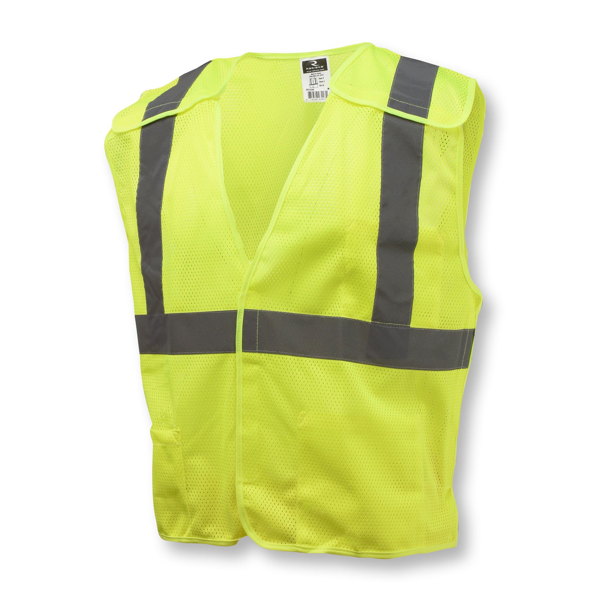SV4 Economy Type R Class 2 Breakaway Mesh Safety Vest - Green - Size XL