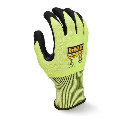 DPG855T Hi-Vis Foam Nitrile A4 Cut Glove - Size L - Tagged