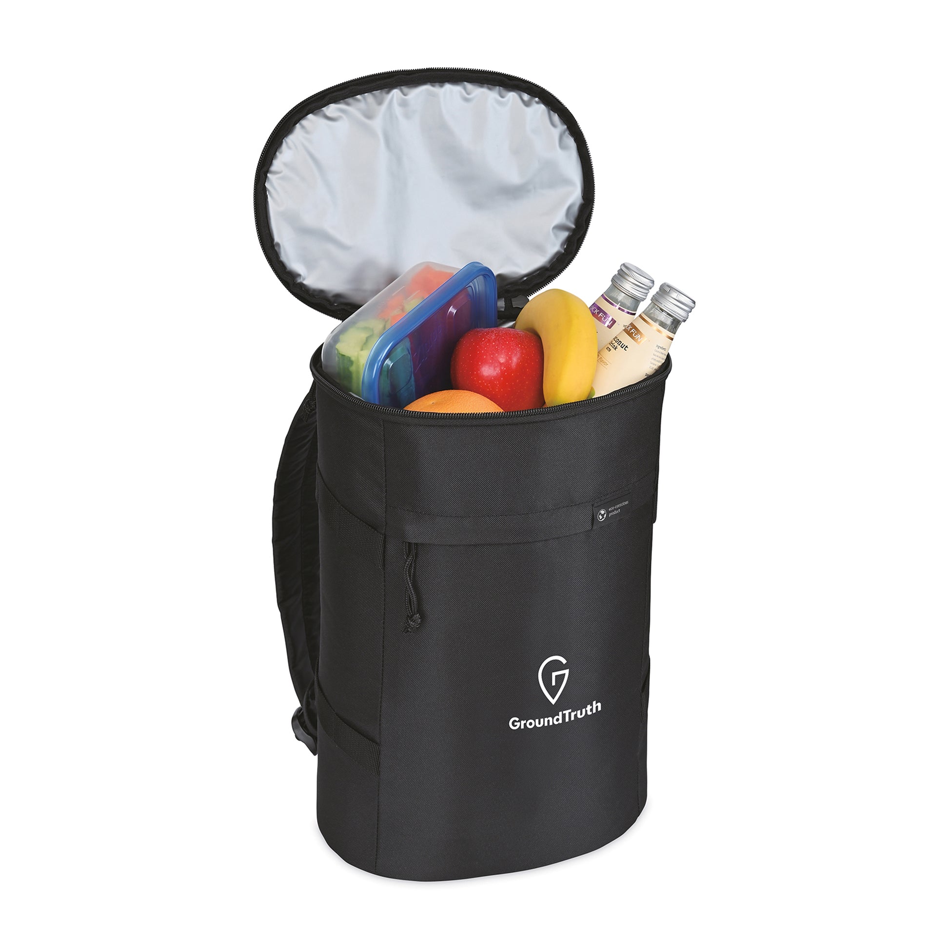 Black Renew rPET Backpack Cooler