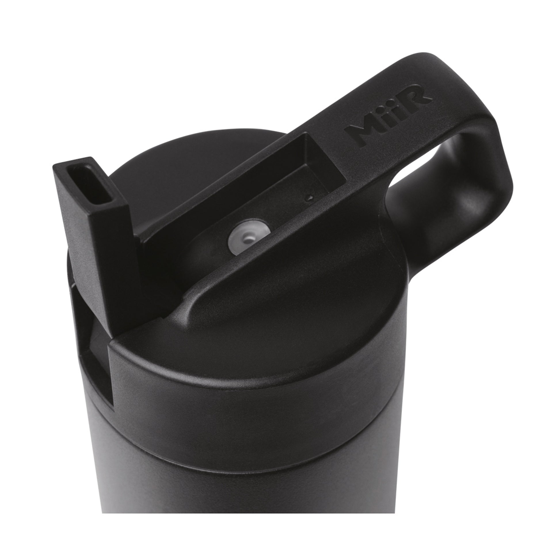 Black Powder MiiR® Vacuum Insulated Wide Mouth Leakproof Straw Lid Bottle - 20 Oz.