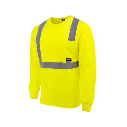 ST21-2 Class 2 Mesh Long Sleeve T-Shirt - Green - Size XL