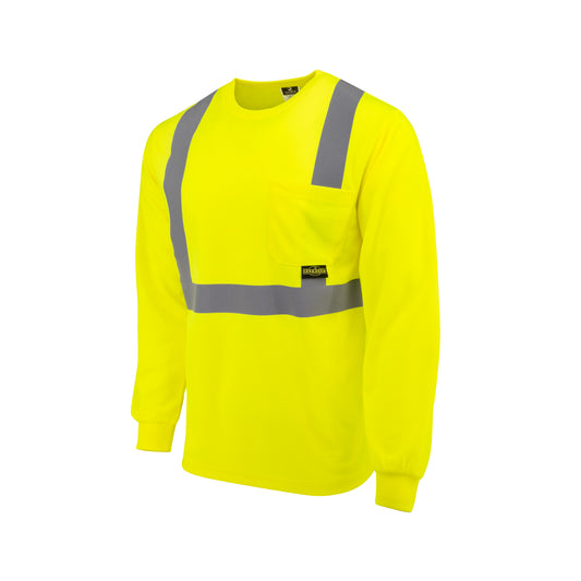 ST21-2 Class 2 Mesh Long Sleeve T-Shirt - Green - Size XL