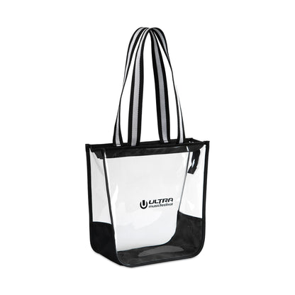 Clear Sigma Clear Zippered Tote