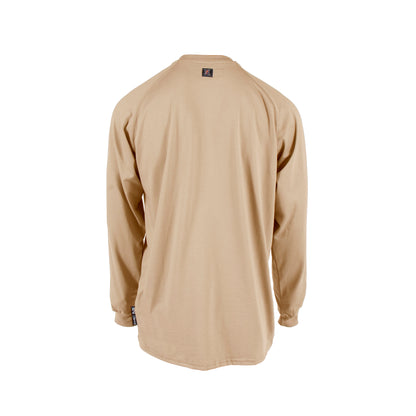 VI6HS 6 oz Cotton FR Henley Shirt (CAT 2) - Gray - Size 2X