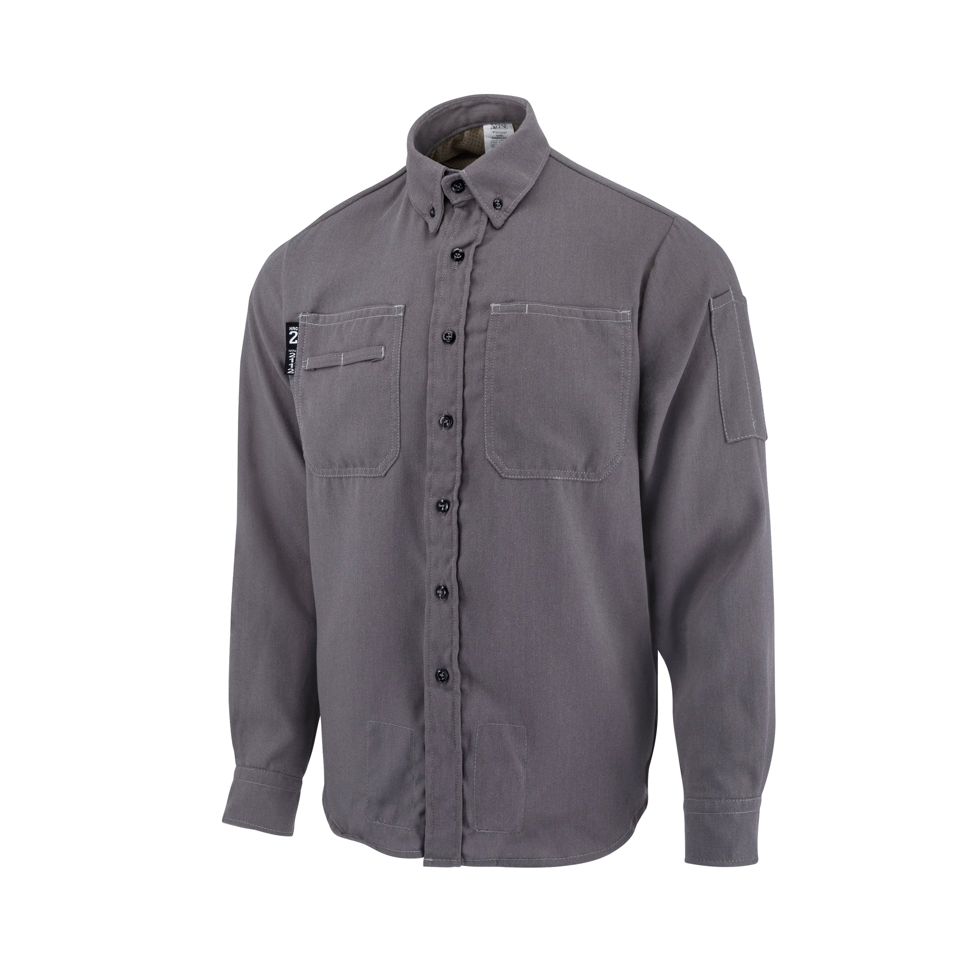 VTS5VSH Tecasafe® One 5.7 oz Vented FR Shirt - Gray - Size XL