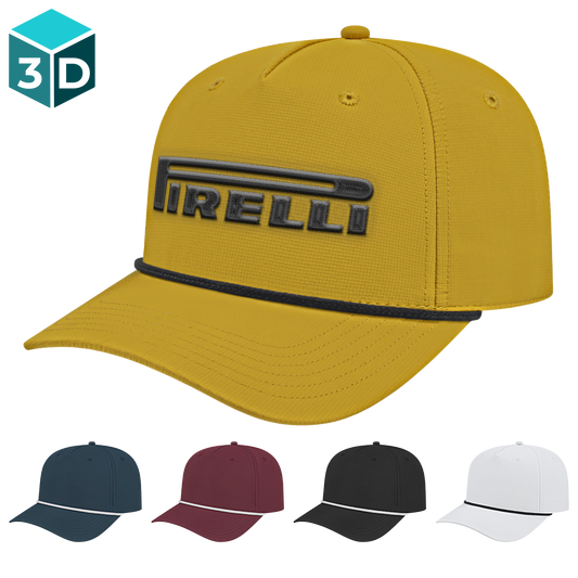 Black C A Athletic Rope Cap