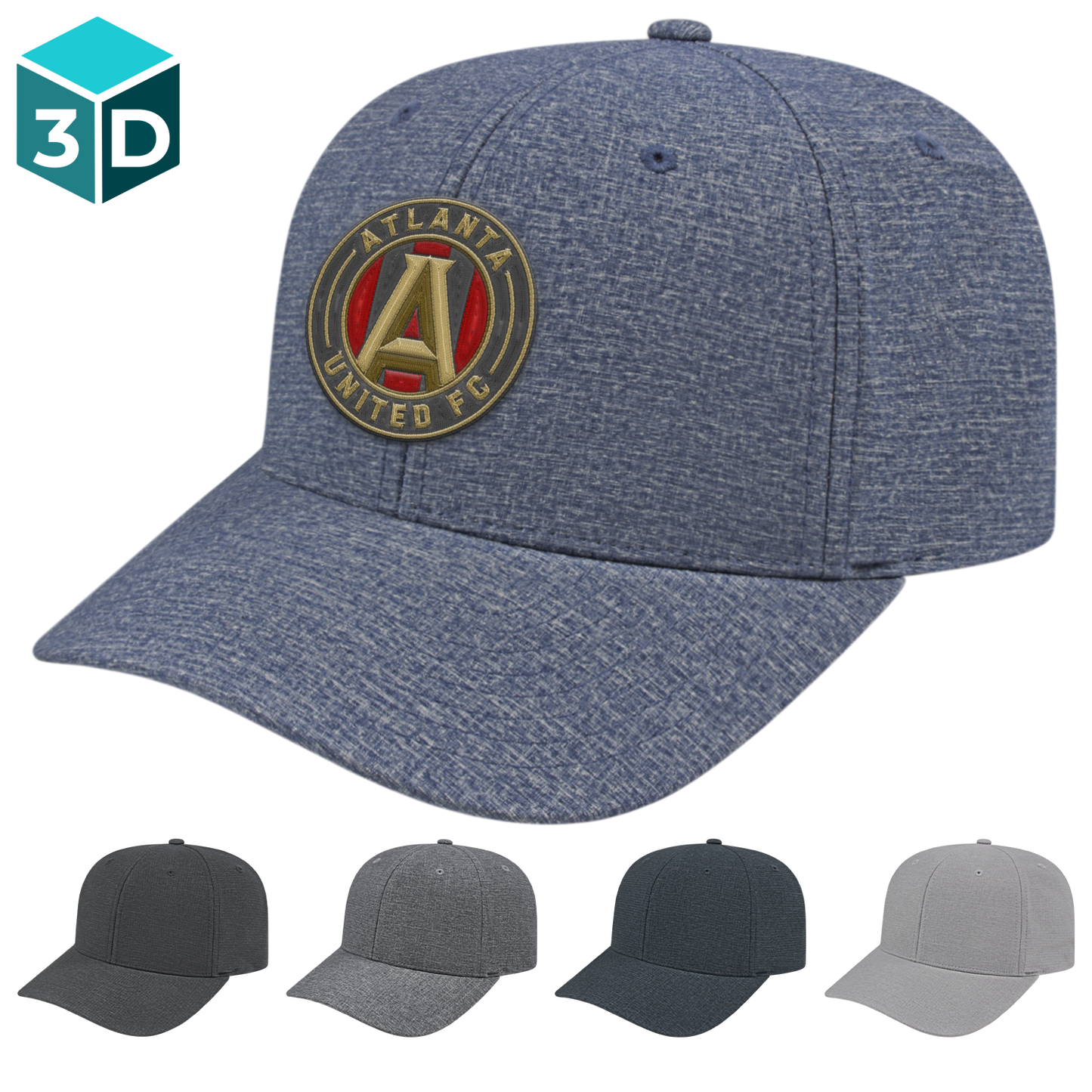 Charcoal C A Flexfit 110 Melange Snap Back Cap